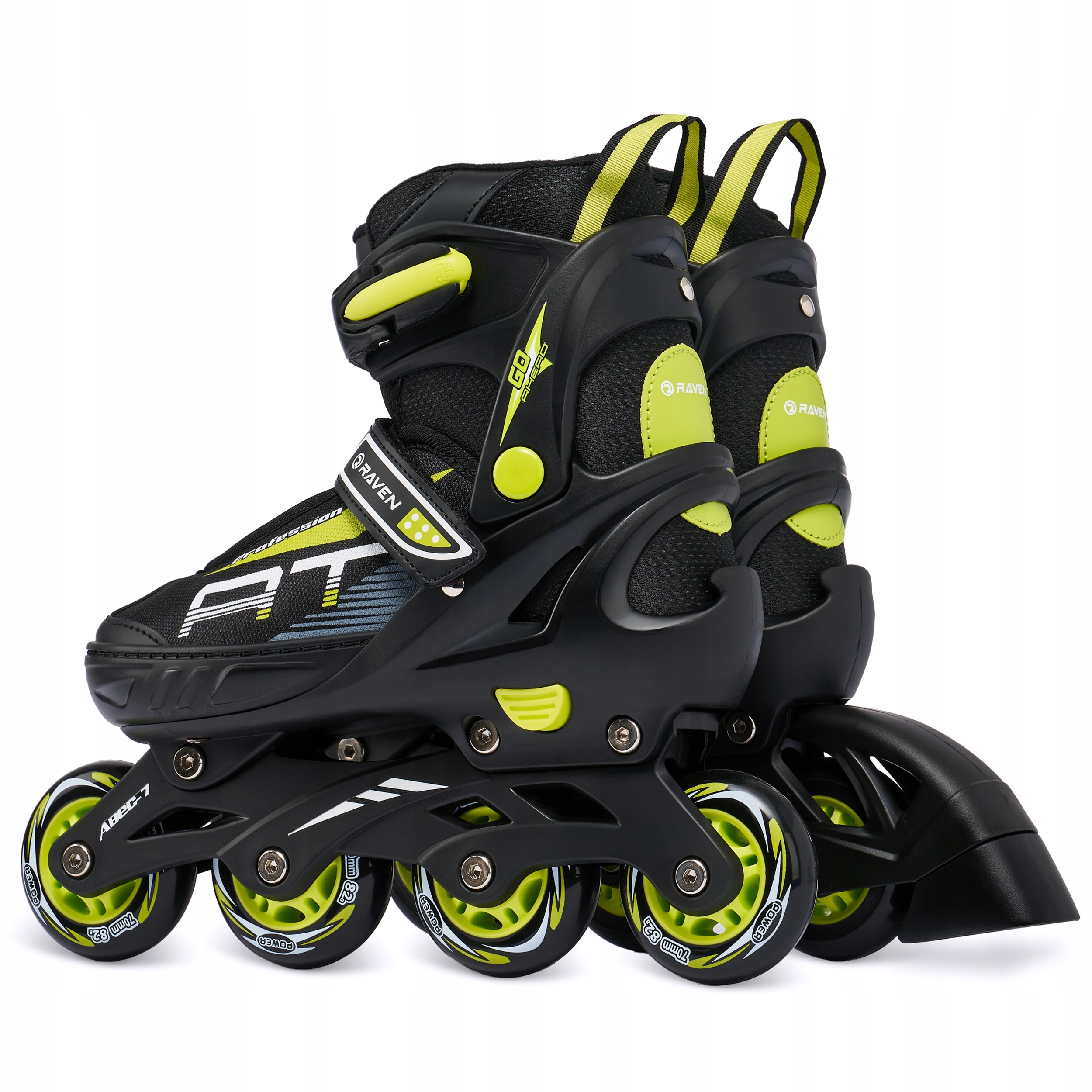 Rolki Regulowane RAVEN Profession Black/Lime 31-35