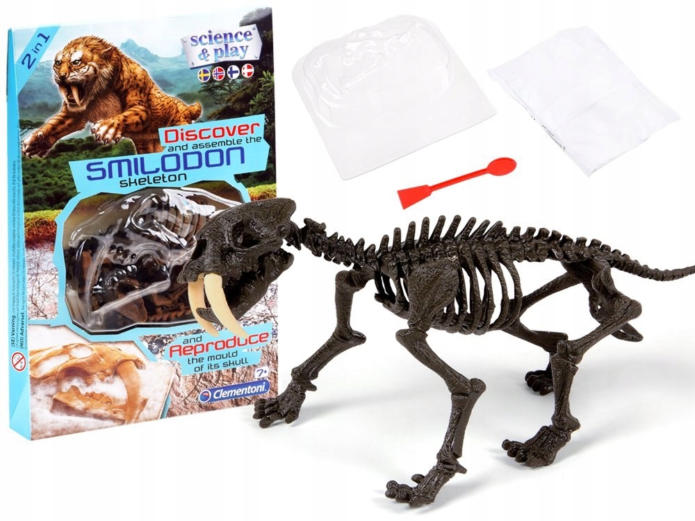 

Clementoni Smilodon Zbuduj szkielet tygrysa ZA3713
