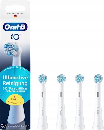 Oral-B iO Ultimate Cleaning główka szczoteczki biała, 4 sztuki