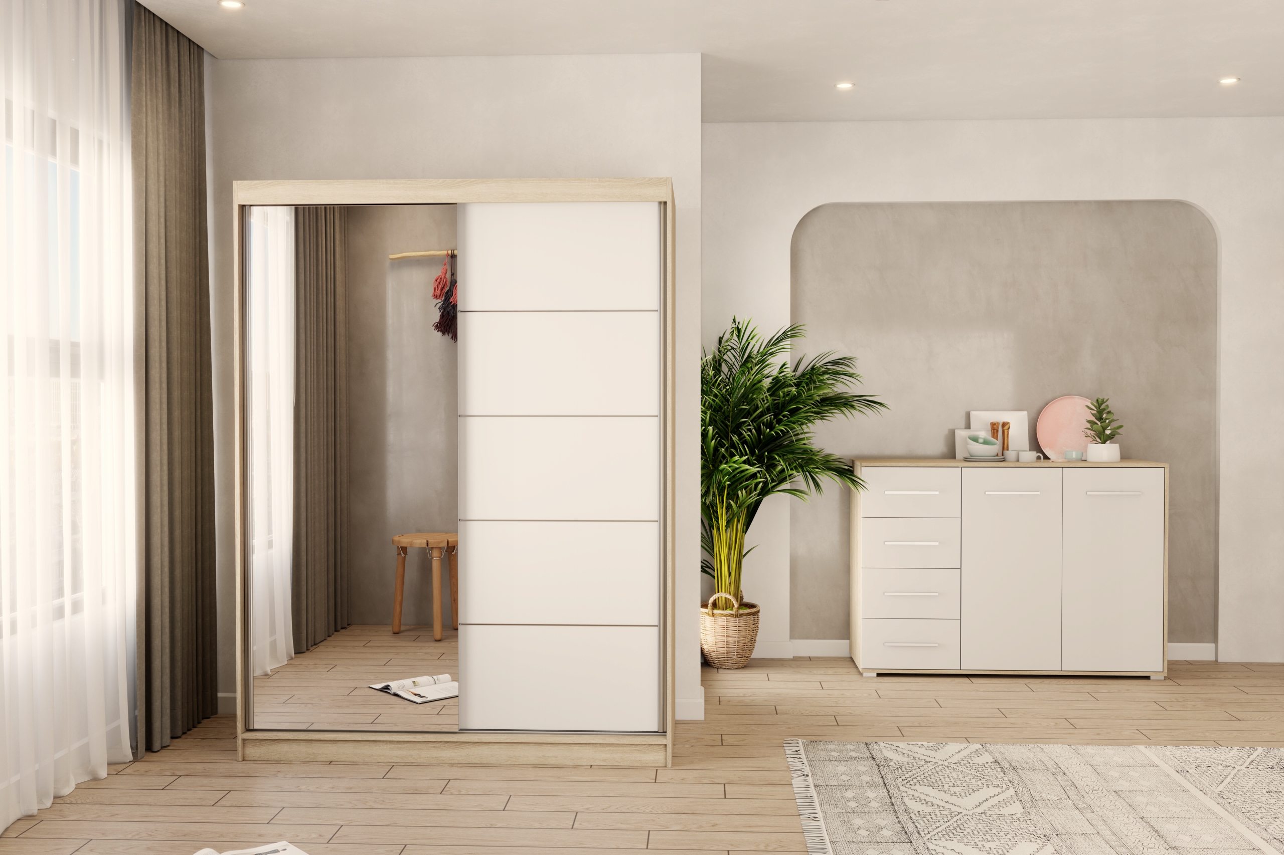 Zestaw Szafa Vista 05 i komoda Frida 01