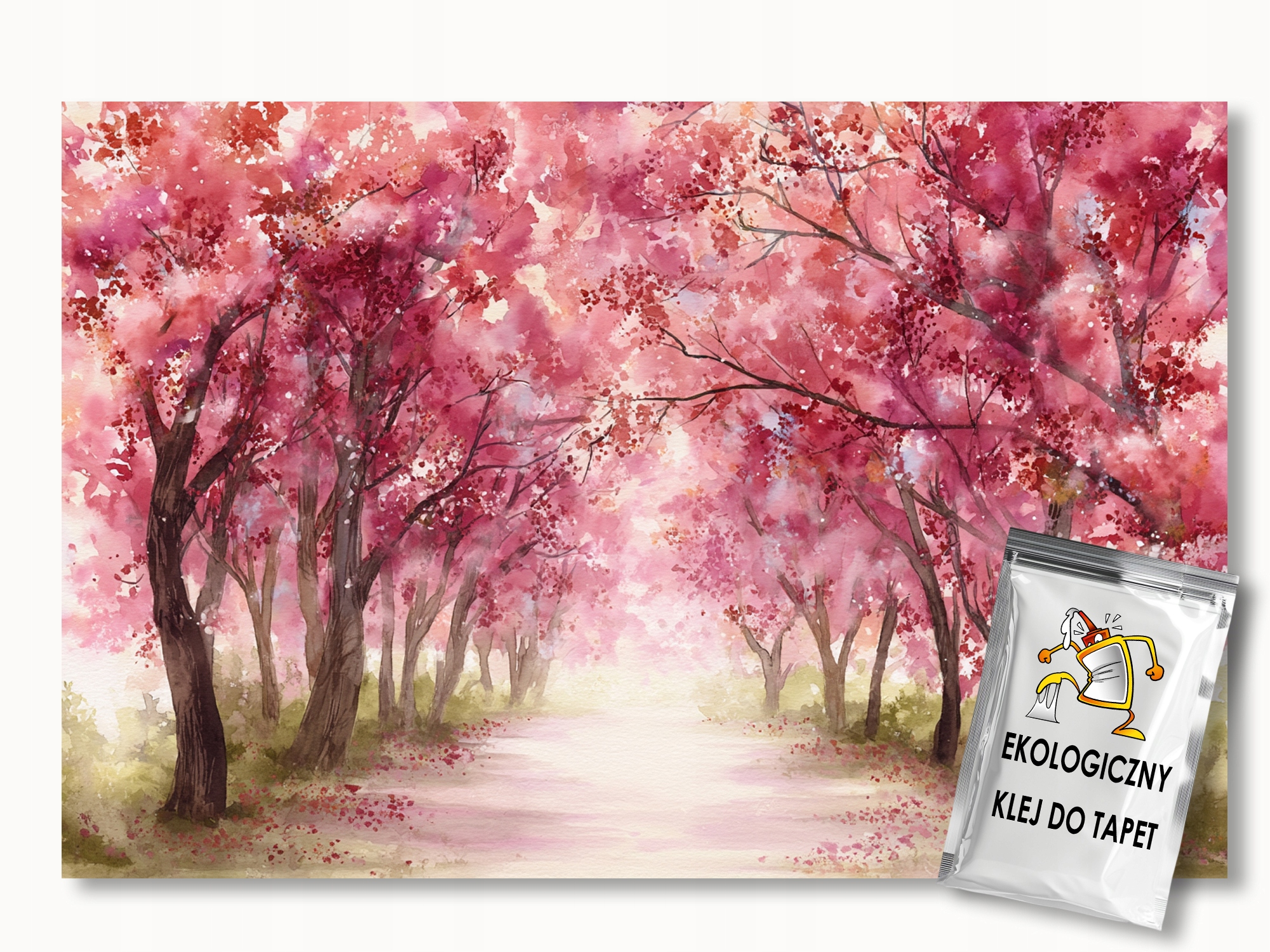 Fototapeta Flizelina Krajina Příroda Park Stromy Alejka Květiny 350x250 110g