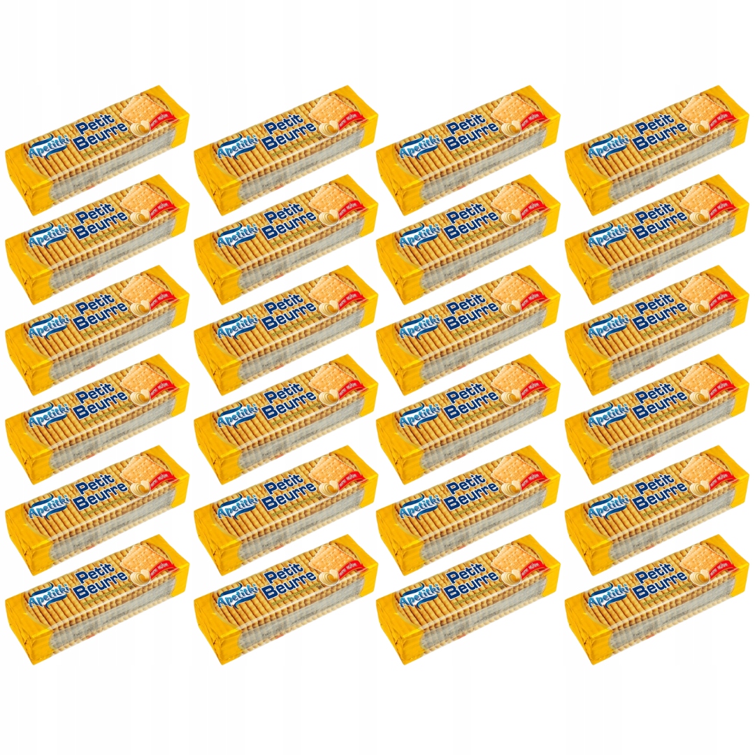 Levně Apetitky Petit Beurre Sušenky silně máslové 200 g x 24 kusů