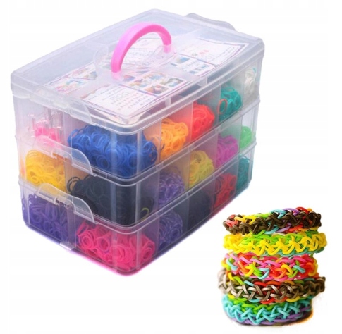 

Gumki Loom Bands Zestaw Do Robienia Bransoletek
