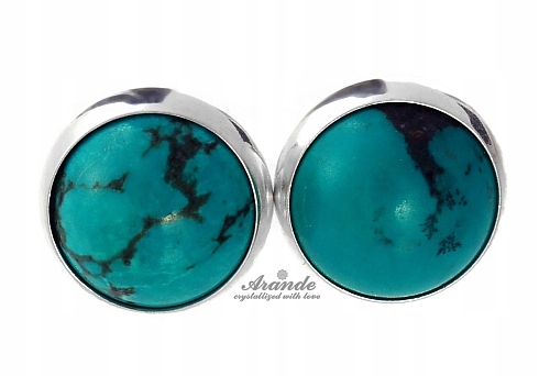 Tyrkysové Krásné Náušnice Stříbro 925 Ks