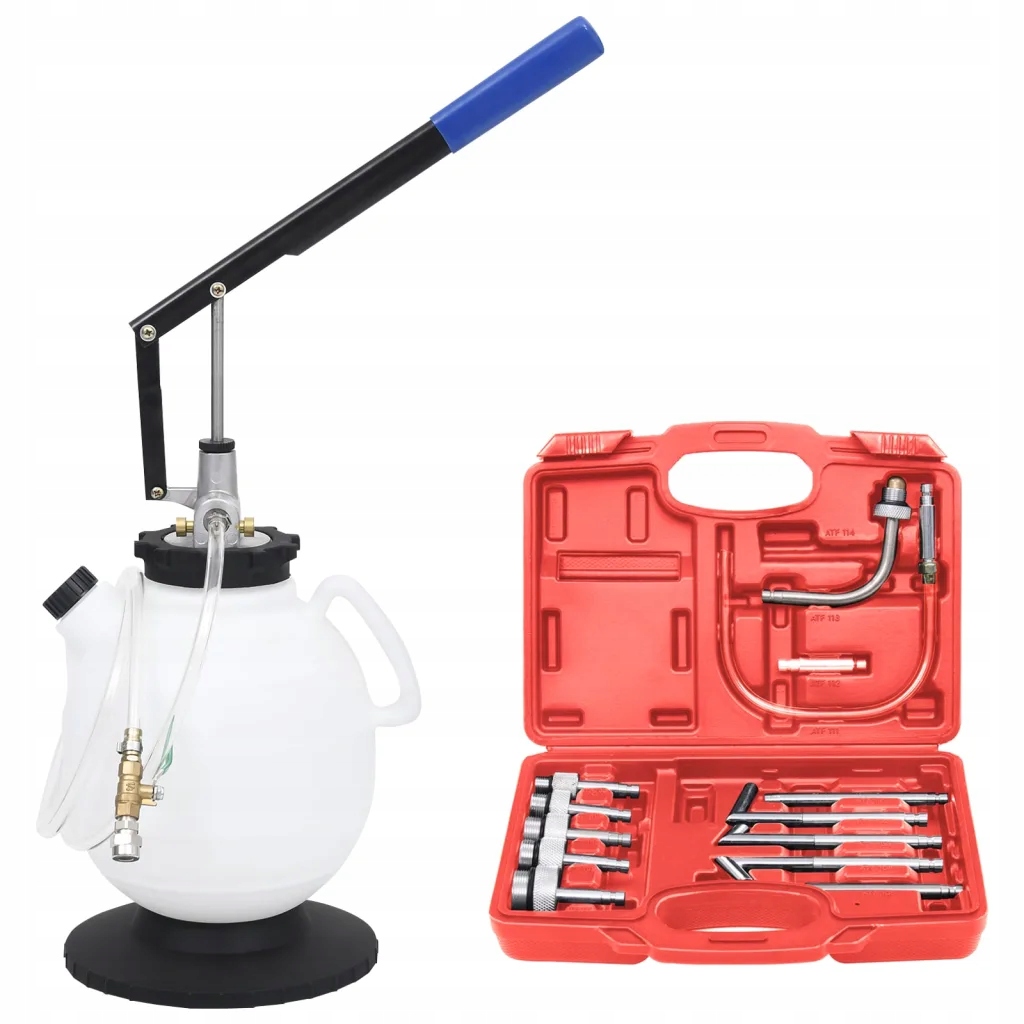 System napełniania olejem ATF 7,5L z adapterami