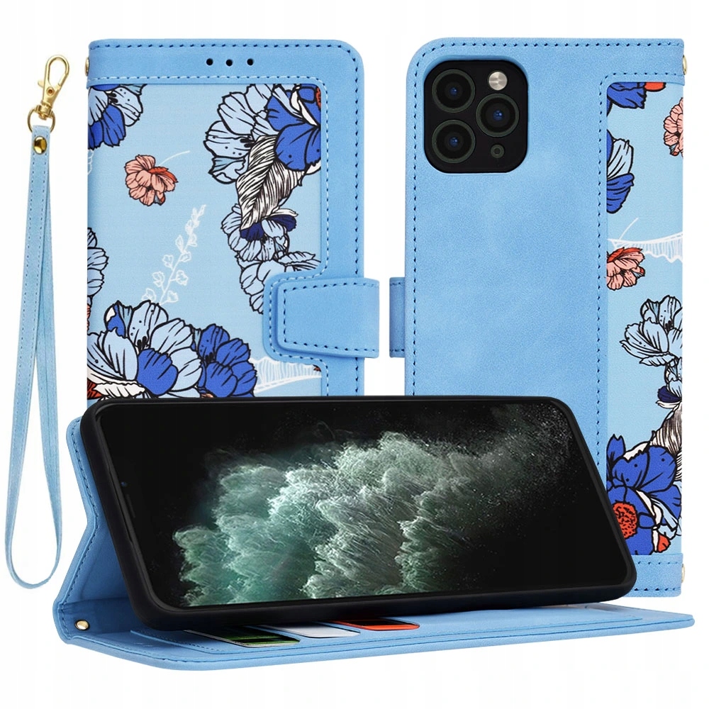 Techsuit FlipCraft etui na iPhone 11 Pro Max – żywy niebieski