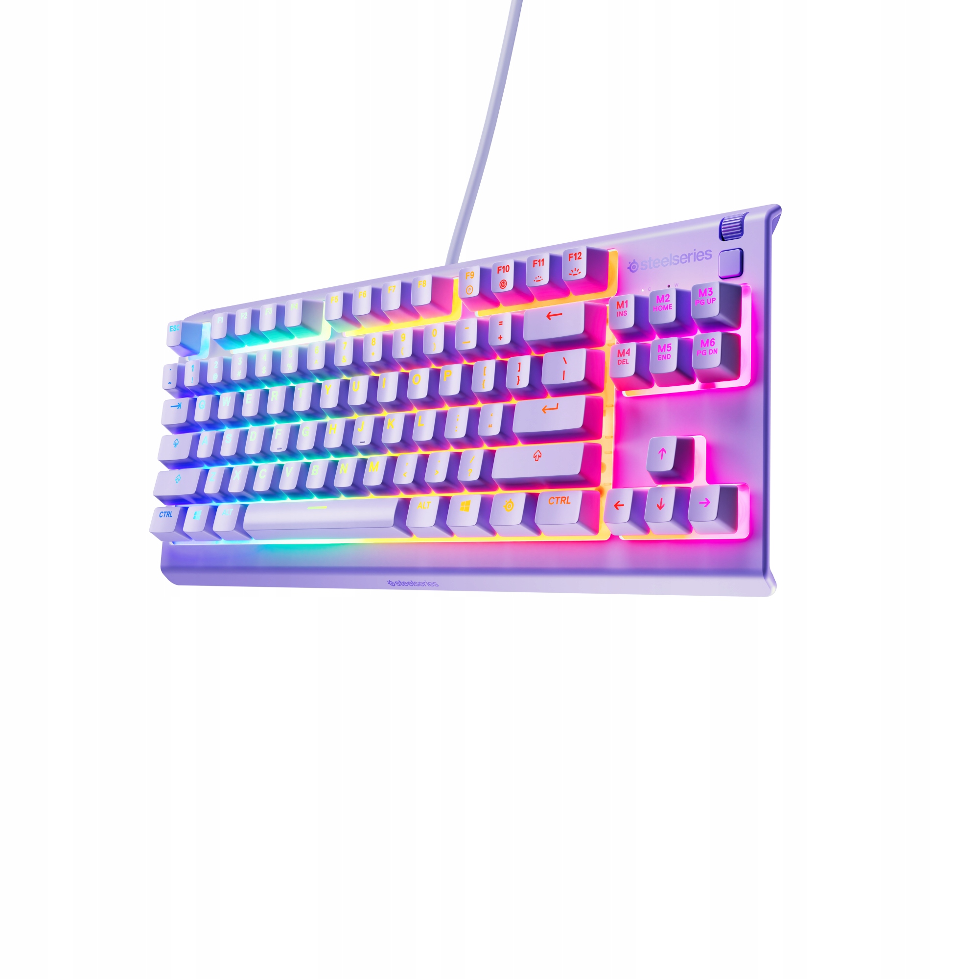Klawiatura STEELSERIES Apex 3 TKL US Lawendowy