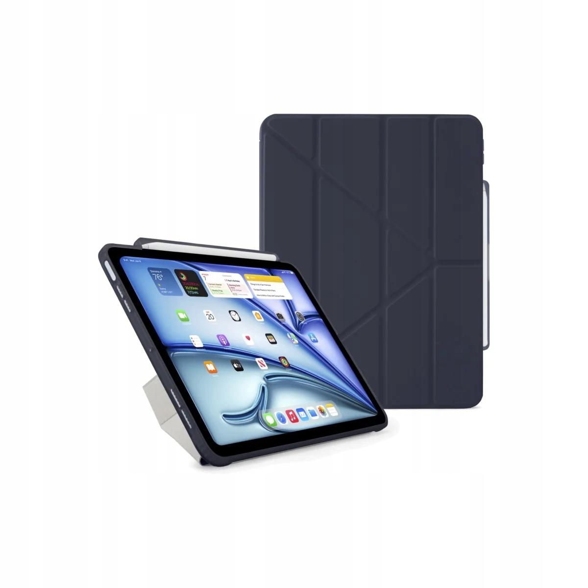 Kryt na iPad Air 13" Pipetto Origami No3 Pencil Case tmavě modrý