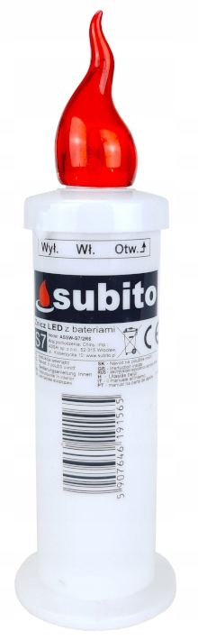 

Świeca Led do znicza 50dni Mocne Światło Czerwone