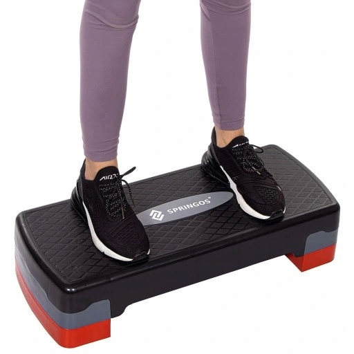 STEP do ćwiczeń fitness AEROBIKU 2 stopnie STEPPER modułowy PODEST powłoka Model 433305