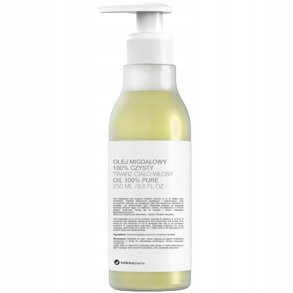 

Botanicapharma Olej migdałowy w 100% czysty 250 ml