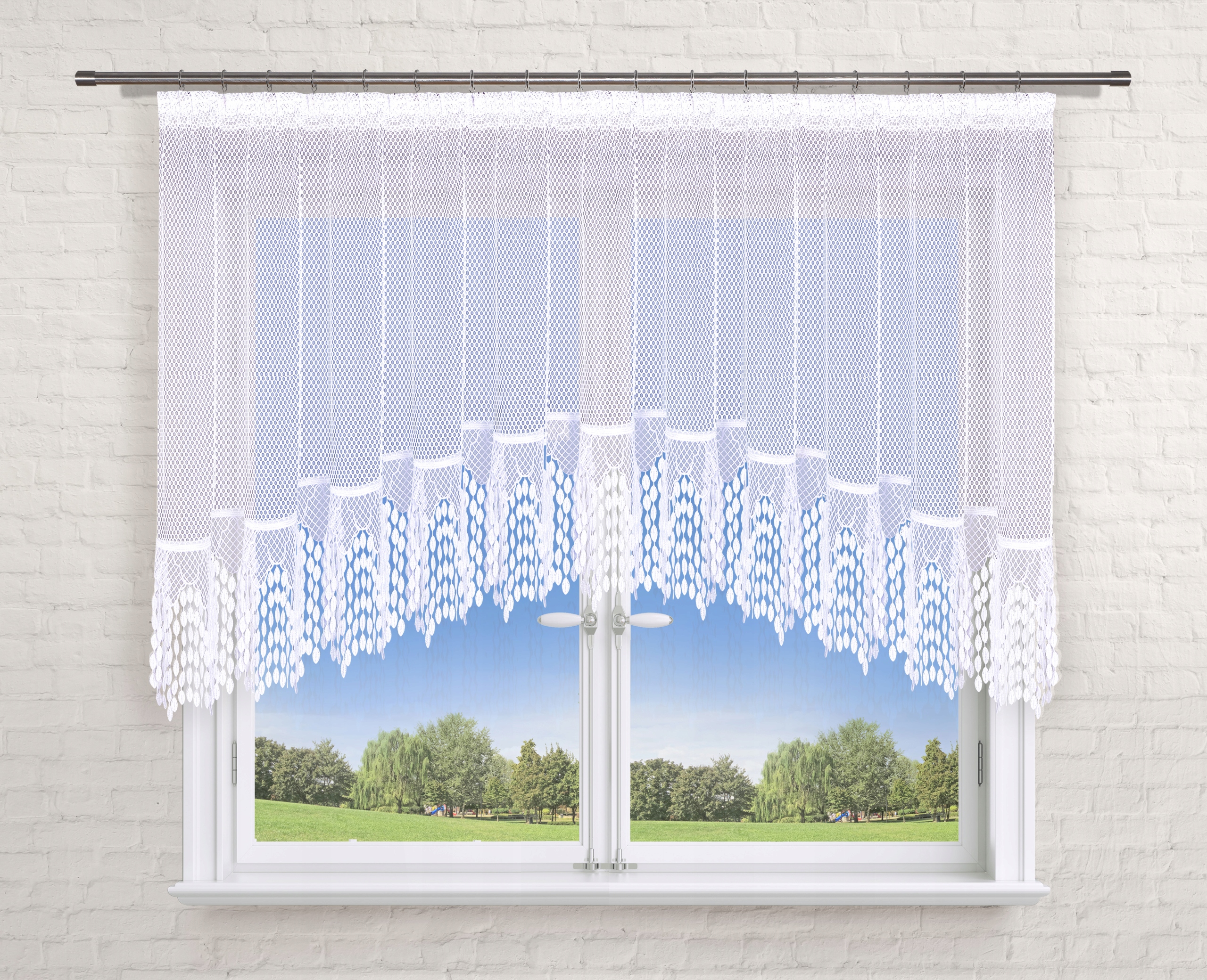 

Firana 300x120 łuk ,,siatka" gipiura 30cm