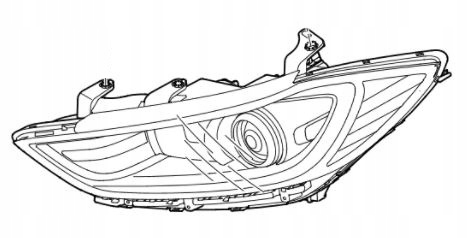 Hyundai Elantra (2016-2018) Reflektor lewy