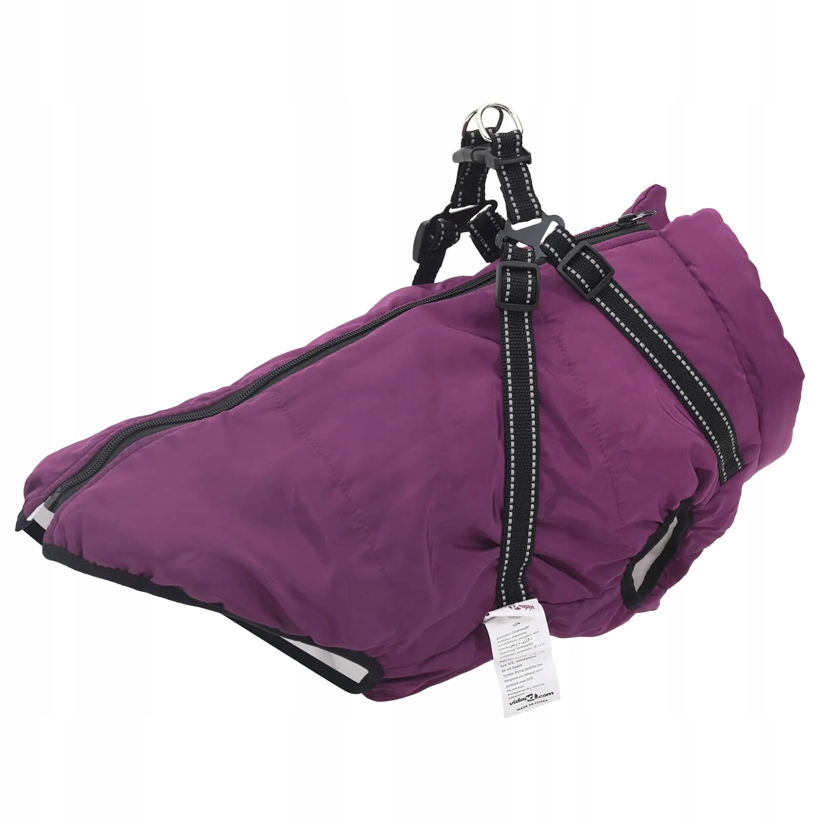 Bunda pro psa s postrojem Fialová 3XL, rouno a polyester