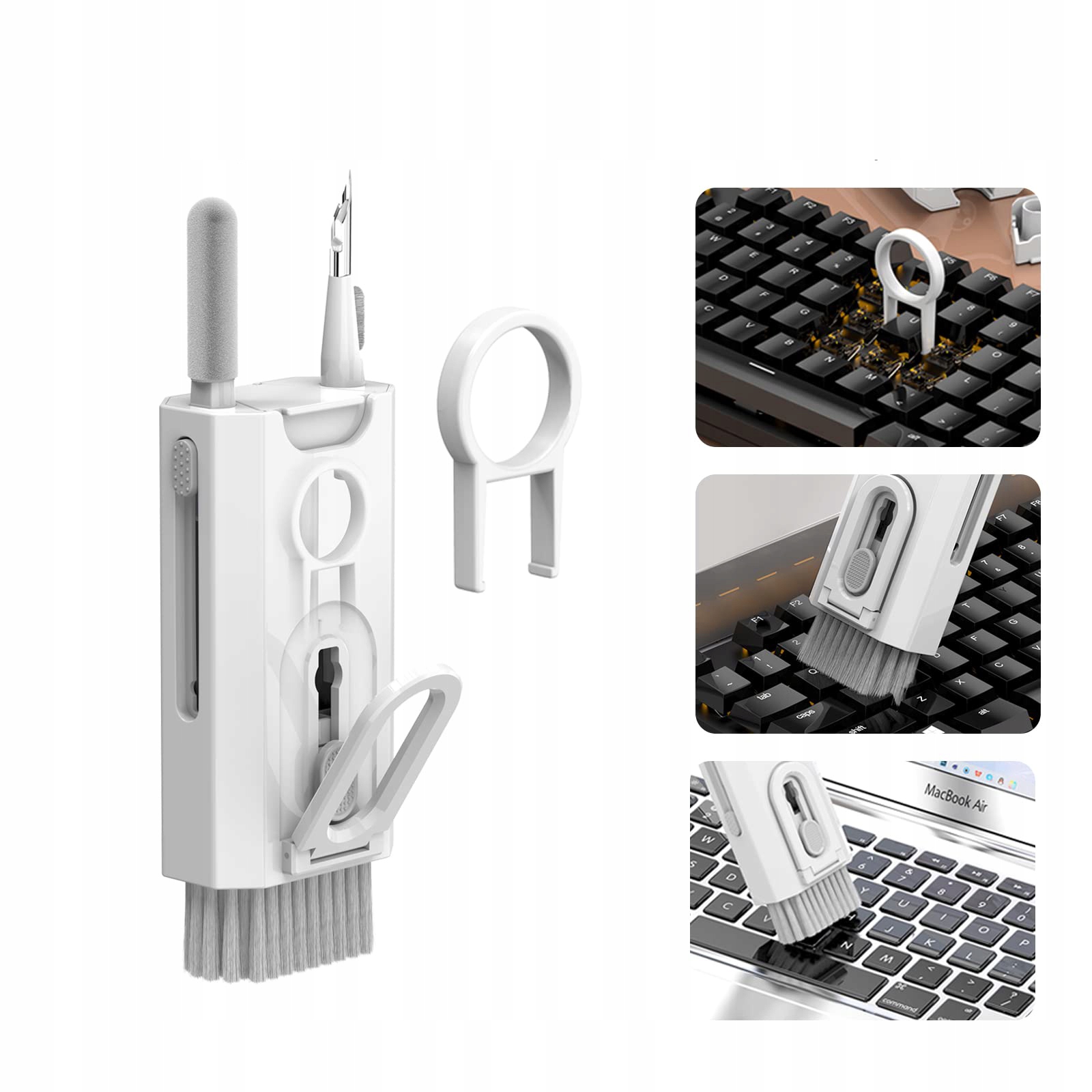 ZESTAW SZCZOTEK DO CZYSZCZENIA KLAWIATURY 8W1 SET Marka Inna