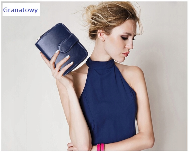 Portfel portwel damski portmonetka organizer etui Zapięcie zatrzask
