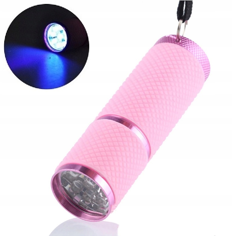 MINI MAŁA LAMPA LATARKA UV LED DO PAZNOKCI UTWARDZA ŻELE HYBRYDY PRZENOŚNA Marka inna marka