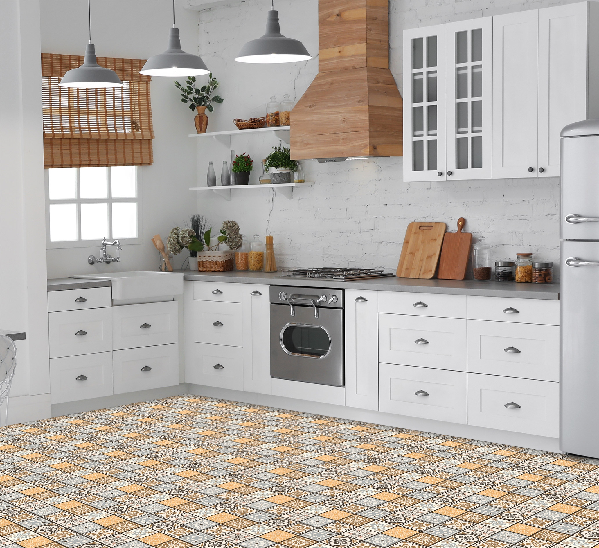 Samoprzylepne kafelki PCV 25x25 PATCHWORK CHARM Kod producenta panel winylowy