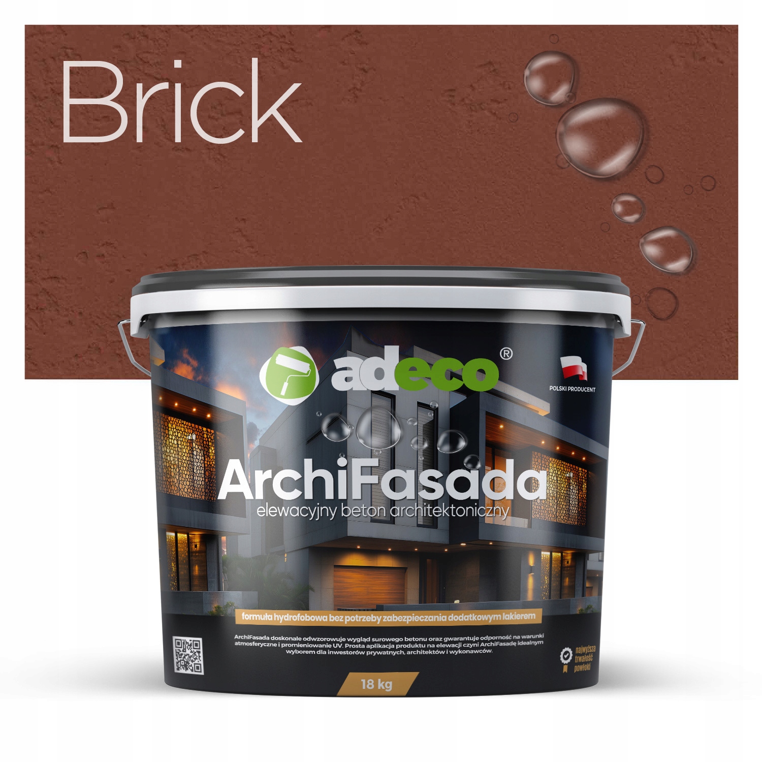 Beton dekoracyjny elewacyjny cegła Brick Archifasada 30m2