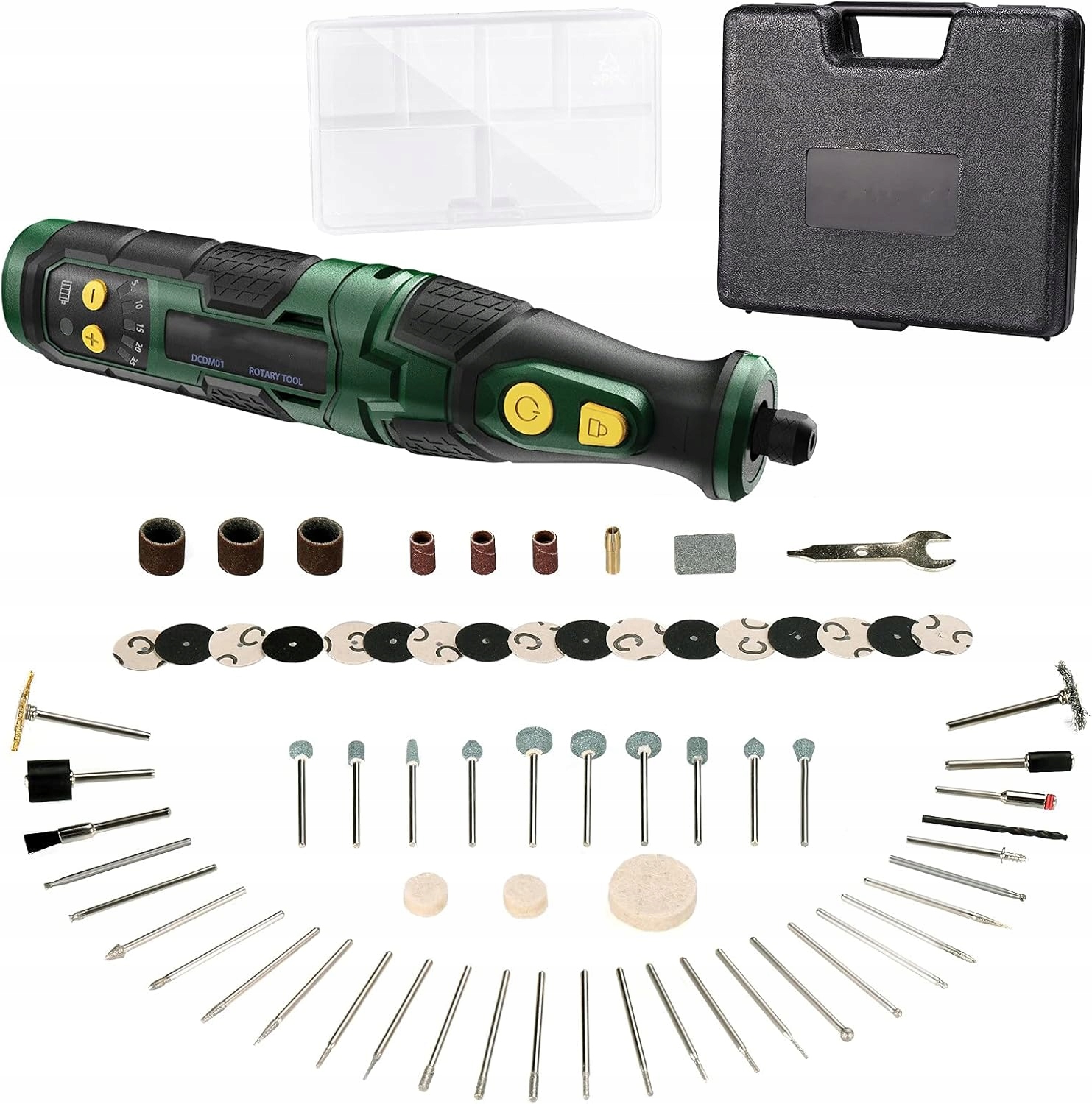 Mini Bruska 7,2V Akumulátorová 5 Rychlostí 70 El. Multibruska Led