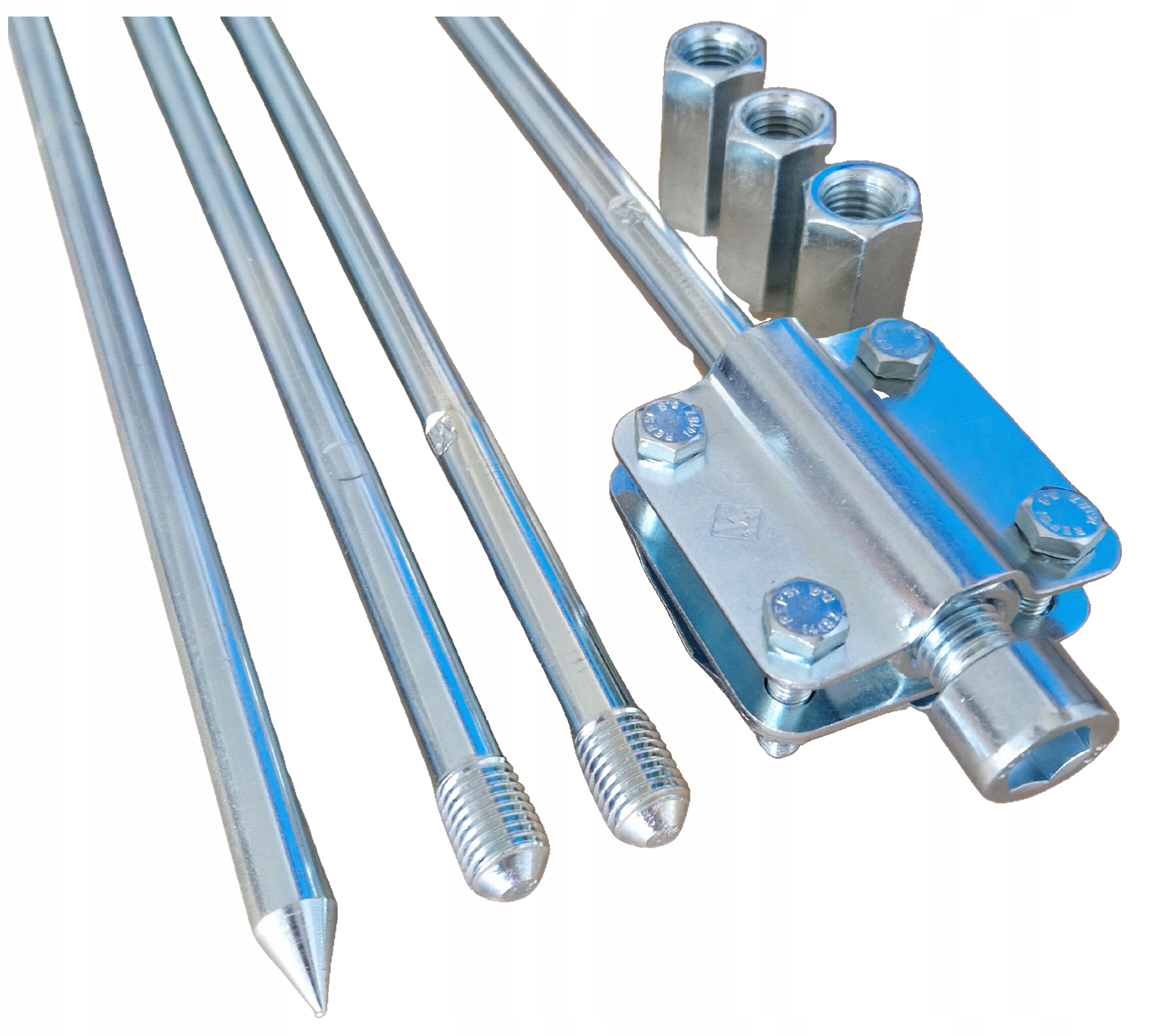 Uziom Odgromowy Pręt Szpilka Odgrom Pv Komplet 6MB (4x1,5m) M16 Złącze