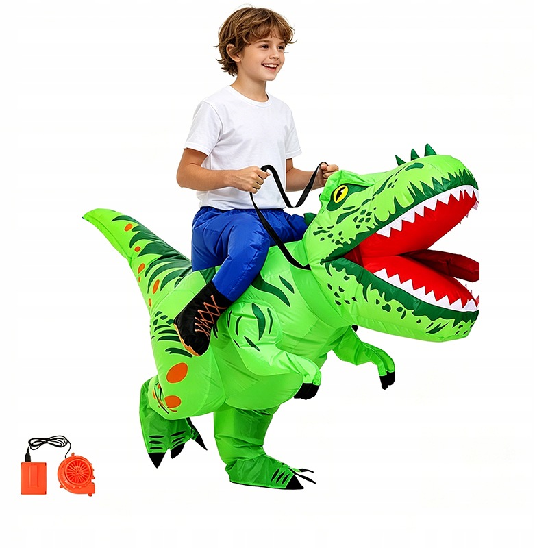 Strój Dmuchany Dinozaur Przebranie T-rex Kostium dla 120-150cm dziecka