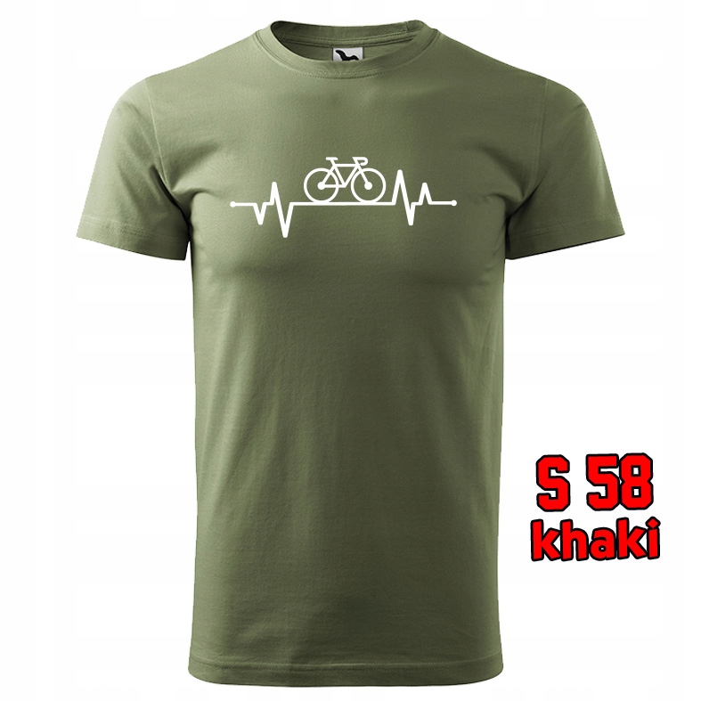 KOSZULKA ROWER linia życia dla rowerzysty XXL Rozmiar XXL