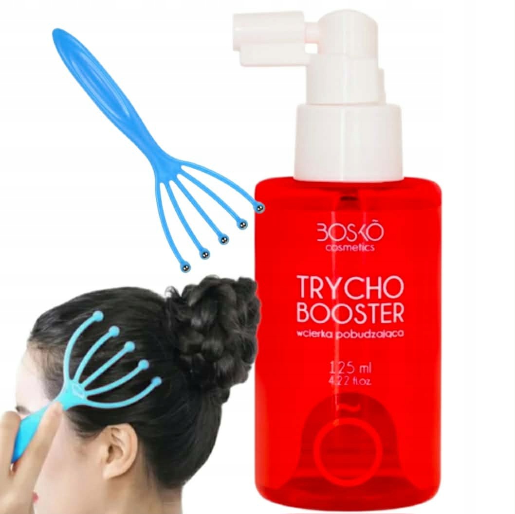 Bosko Cosmetics Wcierka Pobudzająca Włosy do Wzrostu Trychobooster+ masażer