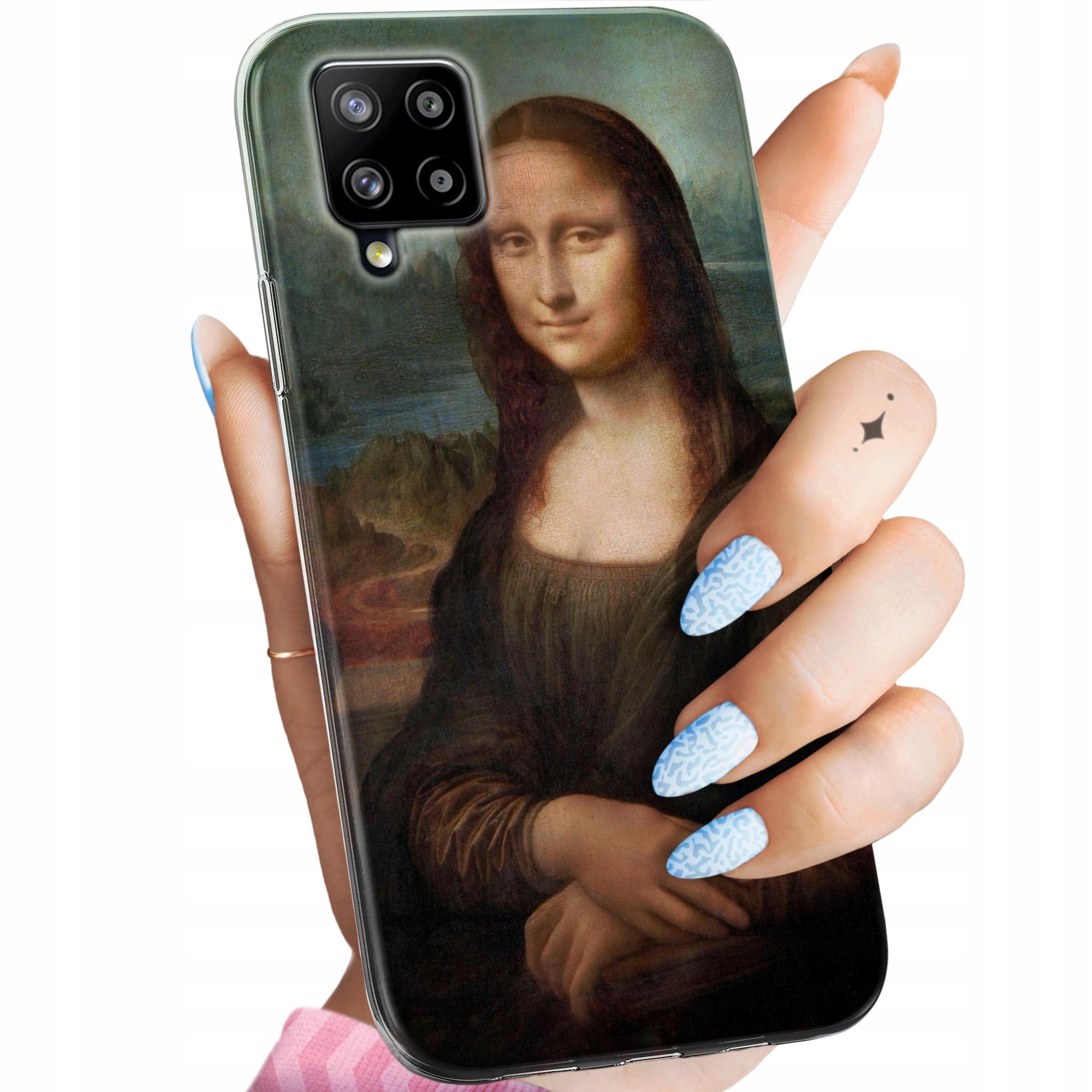 Etui Do Samsung A42 5G Leonardo Da Vinci Mona Łasiczka Obudowa Case