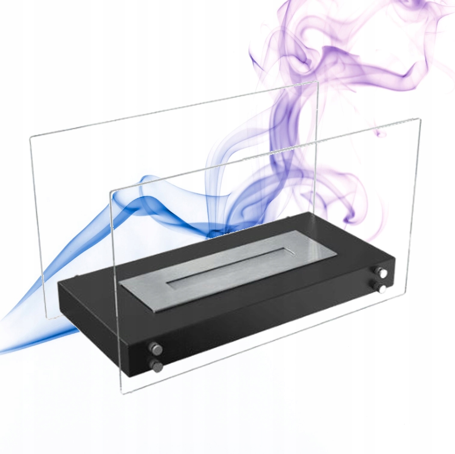 Bio krb na stůl volně stojící Hotel moderní černý se sklem