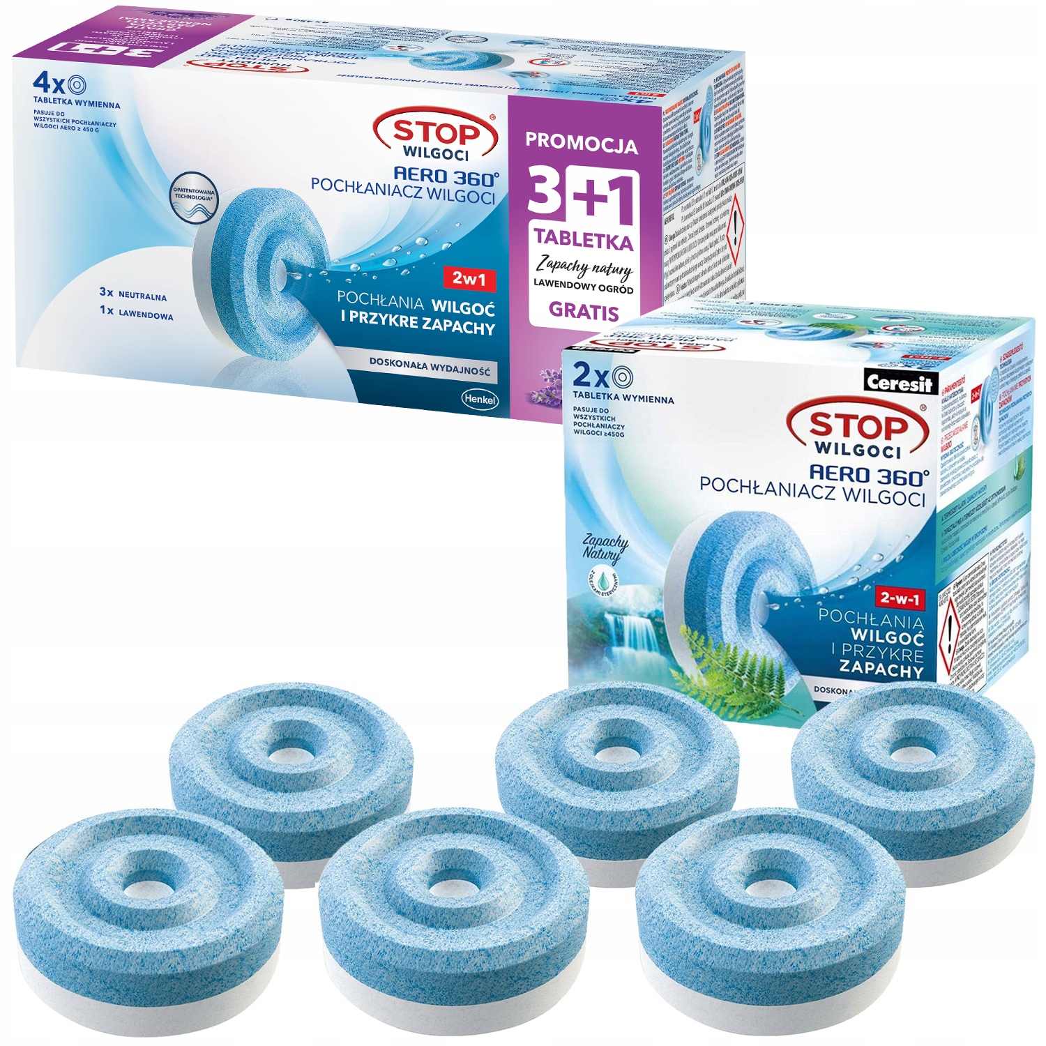 Pohlcovač Vlhkosti Ceresit Aero Vložky 6 Kusů Sada