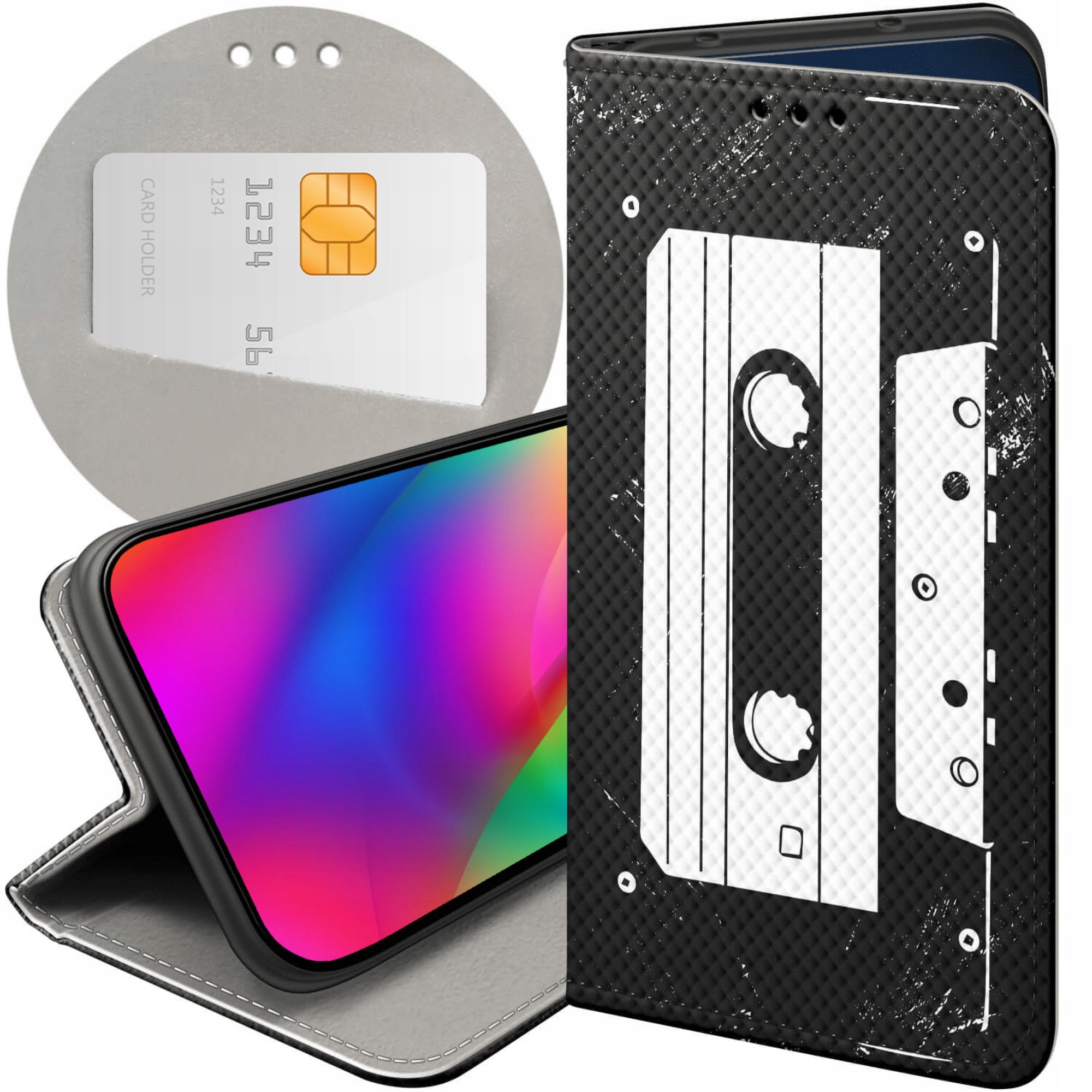 Etui Z Klapką Do Honor MAGIC7 Pro Retro Old School Muzyka Gry Futerał