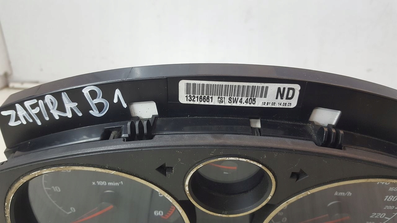 dials Opel Zafira B