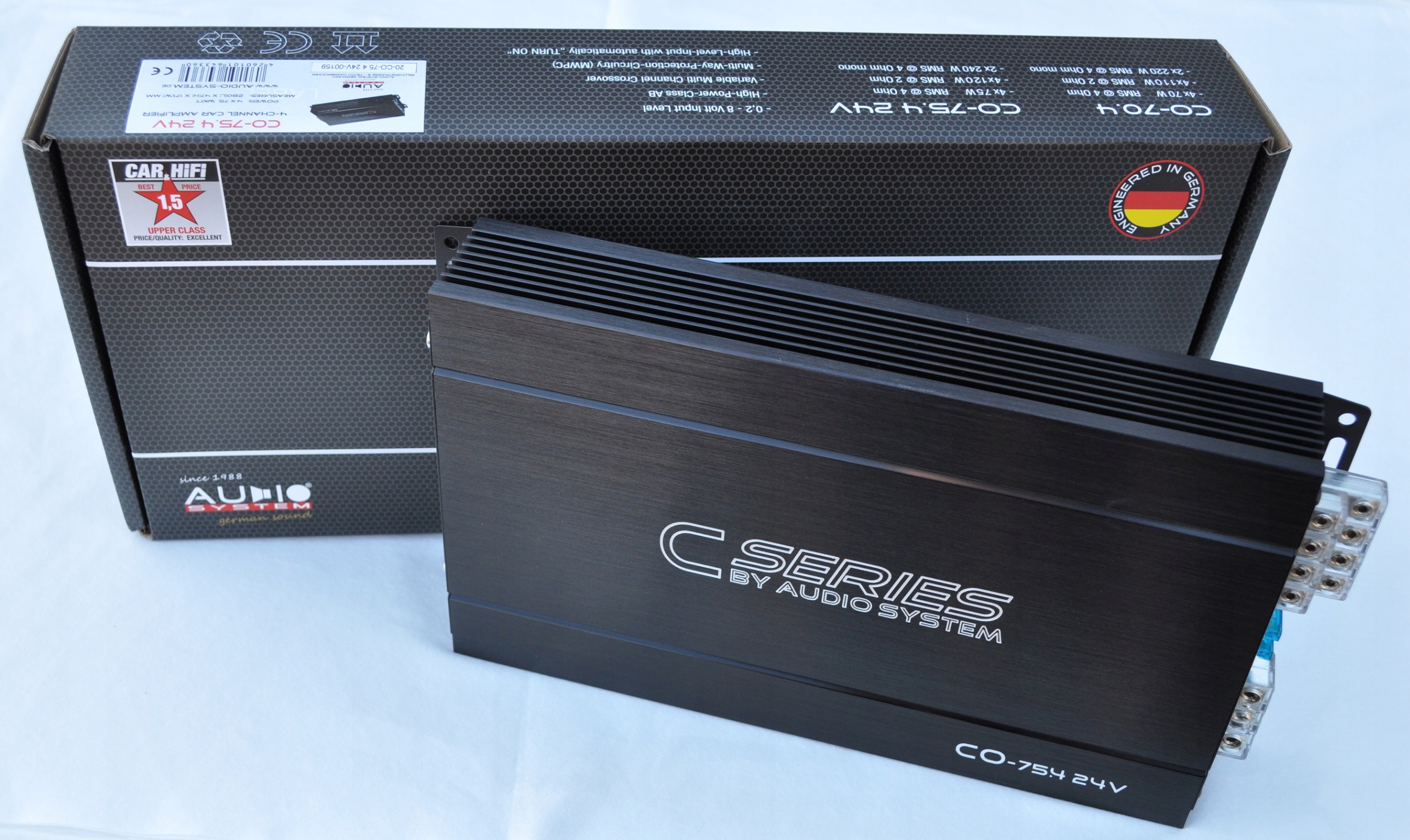 AUDIO SYSTEM CO75.4 24V 4x120W RMS TIR, AUTOBUS Marka Audio System