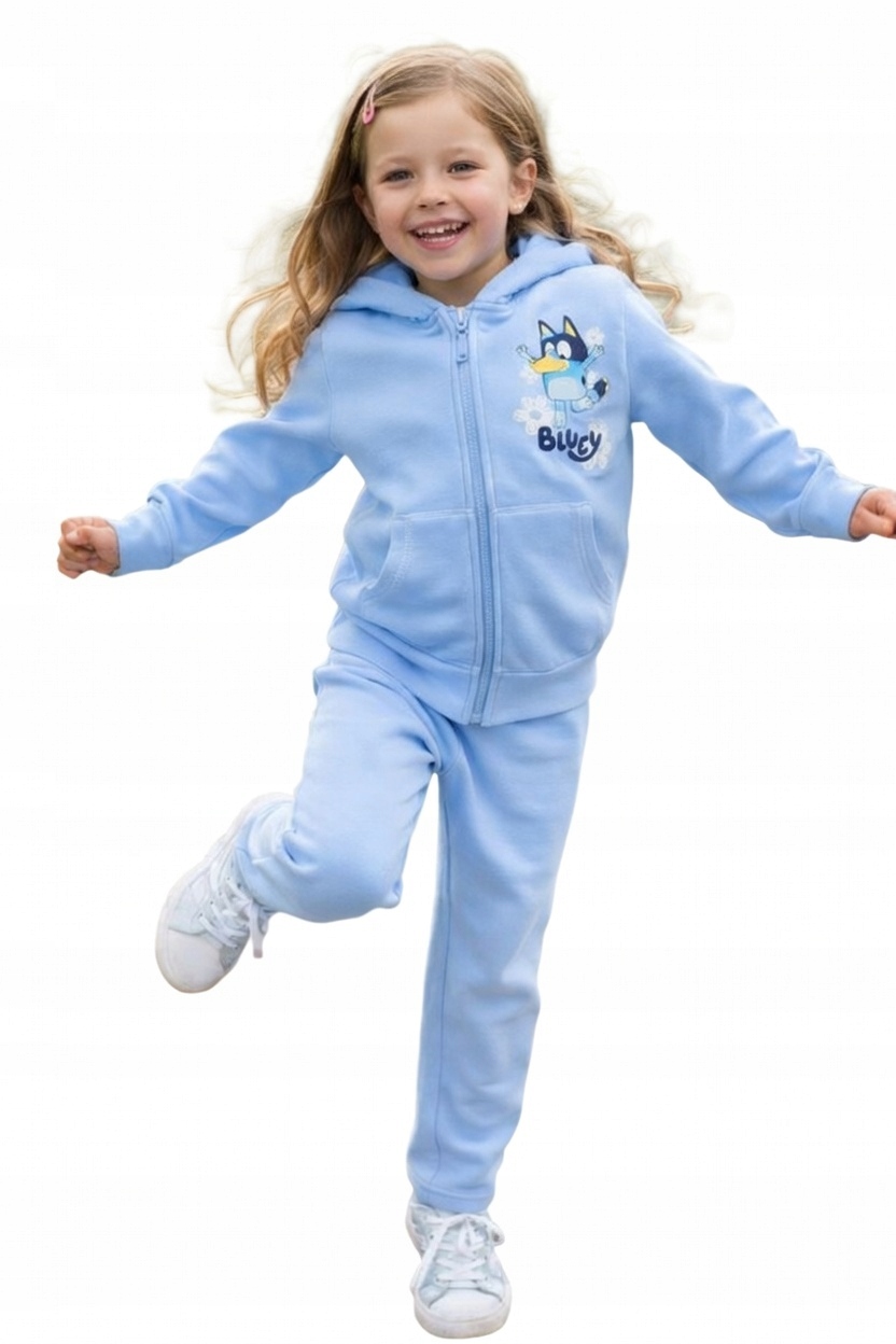 Komplet dresowy dla dziewczynki Bluey . Rozmiar 104 cm .