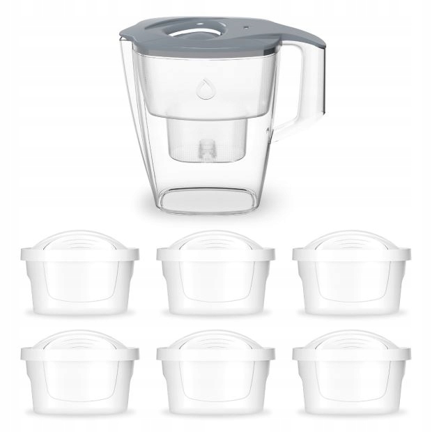 Dzbanek Filtrujący Dafi Mila Stalowy 3l Manualny 6 Wkładów Unimax