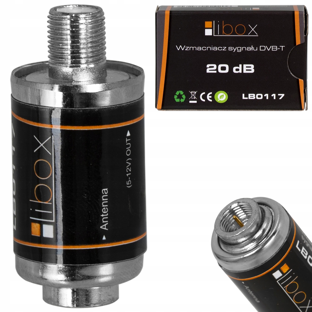 

Wzmacniacz Sygnału Antenowy 12V 20 Db Dvb-t DL20