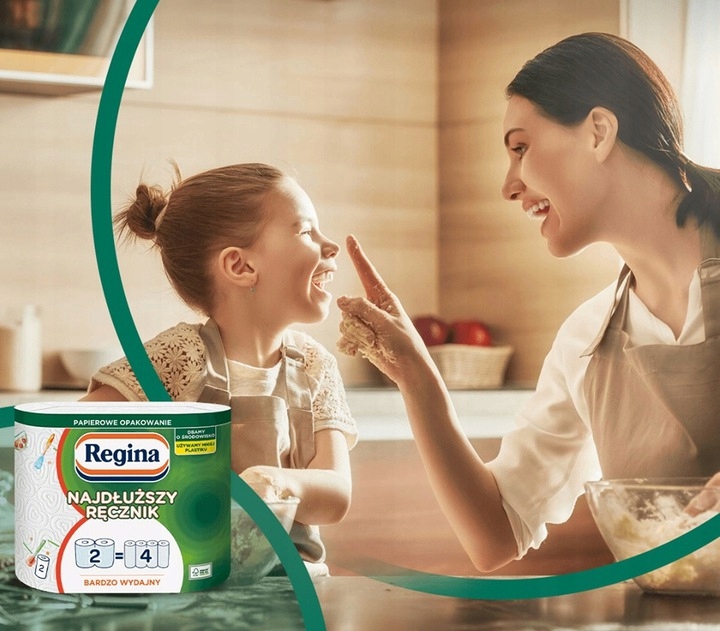 RĘCZNIK PAPIEROWY Regina NAJDŁUŻSZY 2=4 KOLOROWY!! EAN (GTIN) 8004260489935