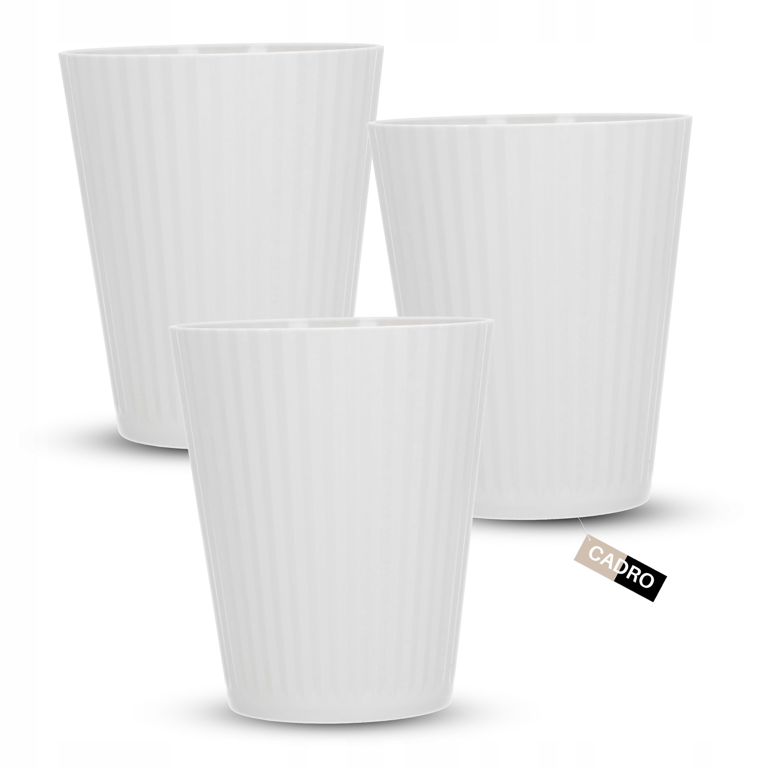 Kubki plastikowe wielorazowe 300 ml turystyczne na piknik do napojów 3 szt
