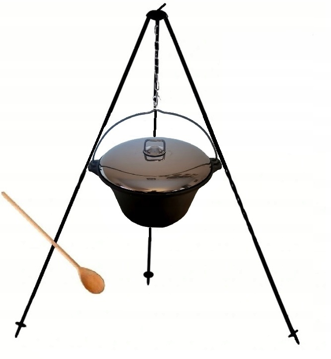 

Kociołek żeliwny węgierski 8l trójnóg pokrywka