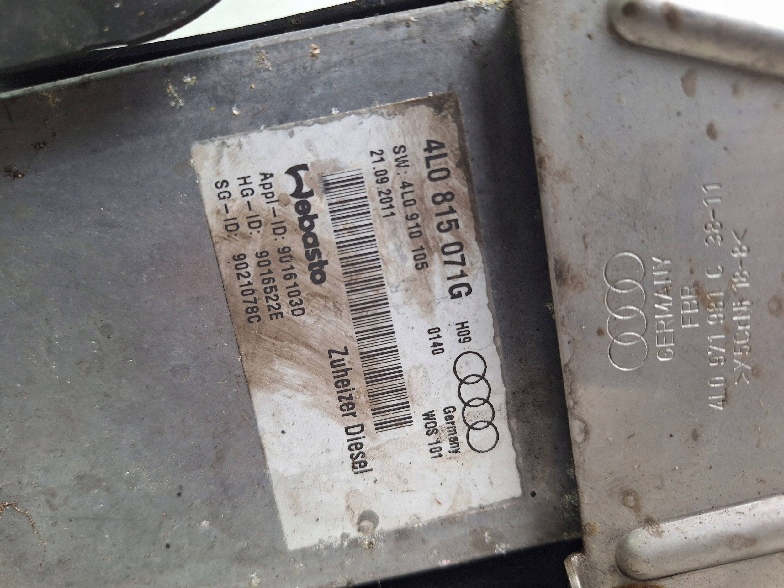 AUDI Q7 4L LIFT 09-14 WEBASTO 4L0815071G