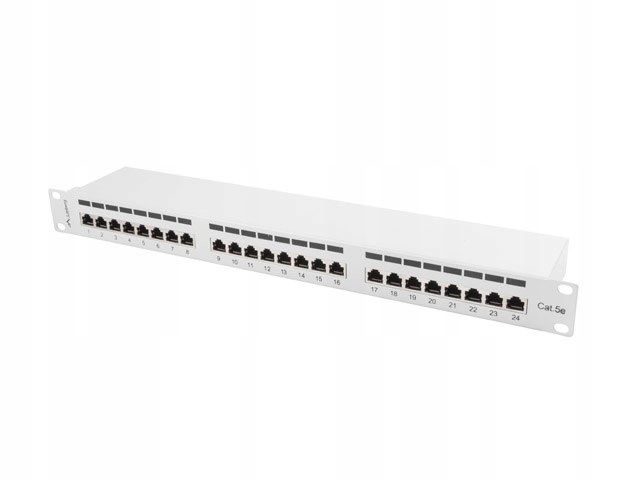 Patchpanel Landberg PPS5-1024-S 24 porty 1U kat5e