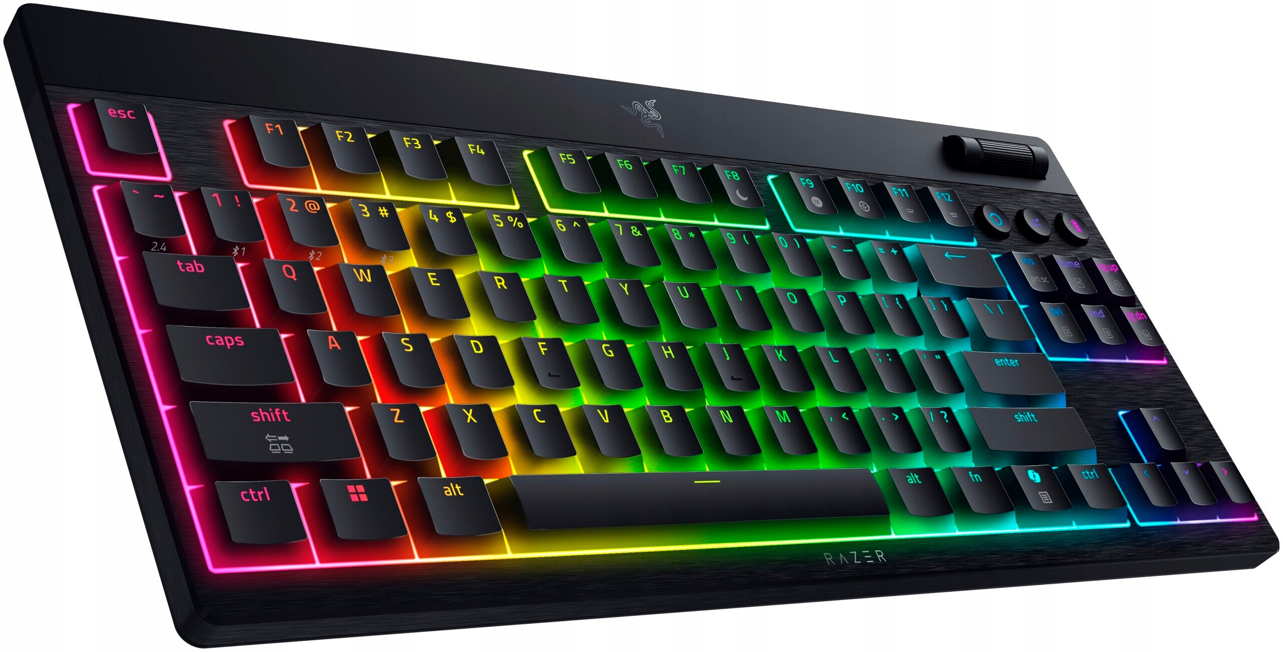 Razer Klawiatura BlackWidow V4 Low-Profile TKL HyperSpeed, Pomara?czowy, US — 9