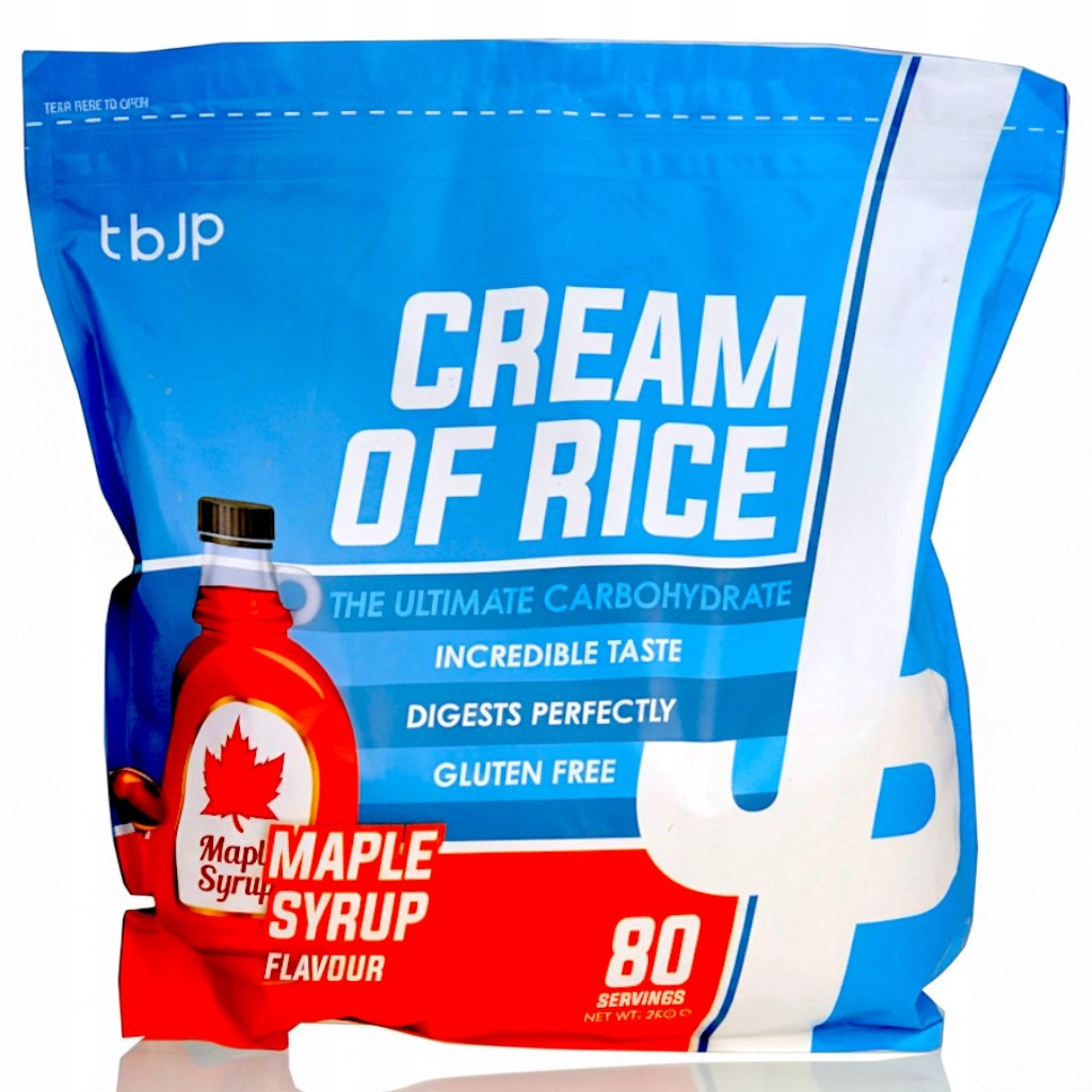 Tbjp krém na rýži, Maple Syrup 2 kg – rýžová kaše bez cukru