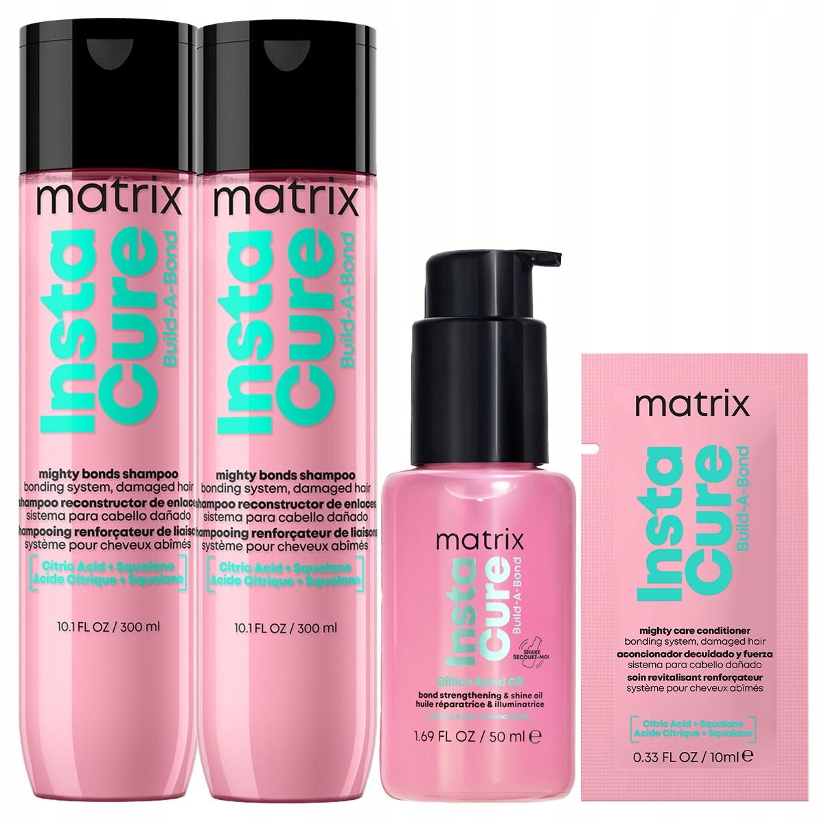 Matrix Instacure šampon pro obnovu poškozených vlasů, olej Dárek