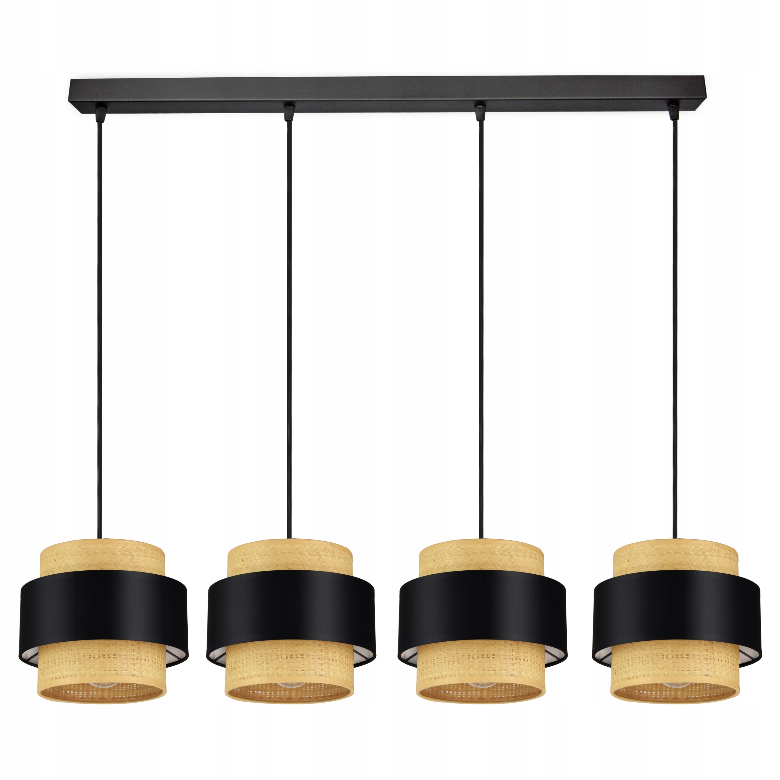 Závěsná Lampa Stropní Lustr Stínidlo Ratan