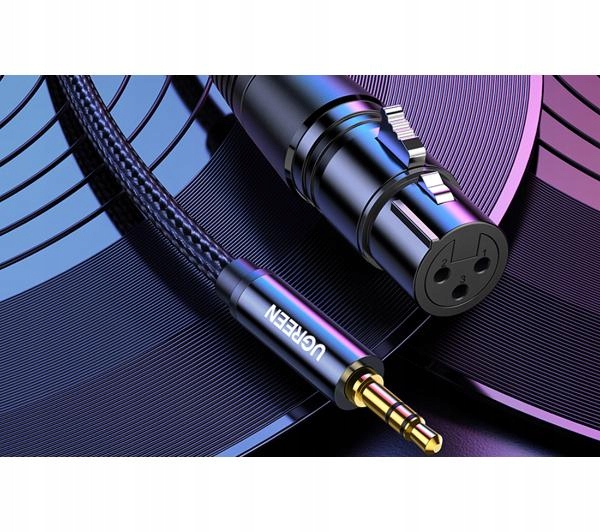 Kabel analogowy audio UGREEN AV130 XLR / Jack 3,5mm 2 metry Długość kabla 2 m