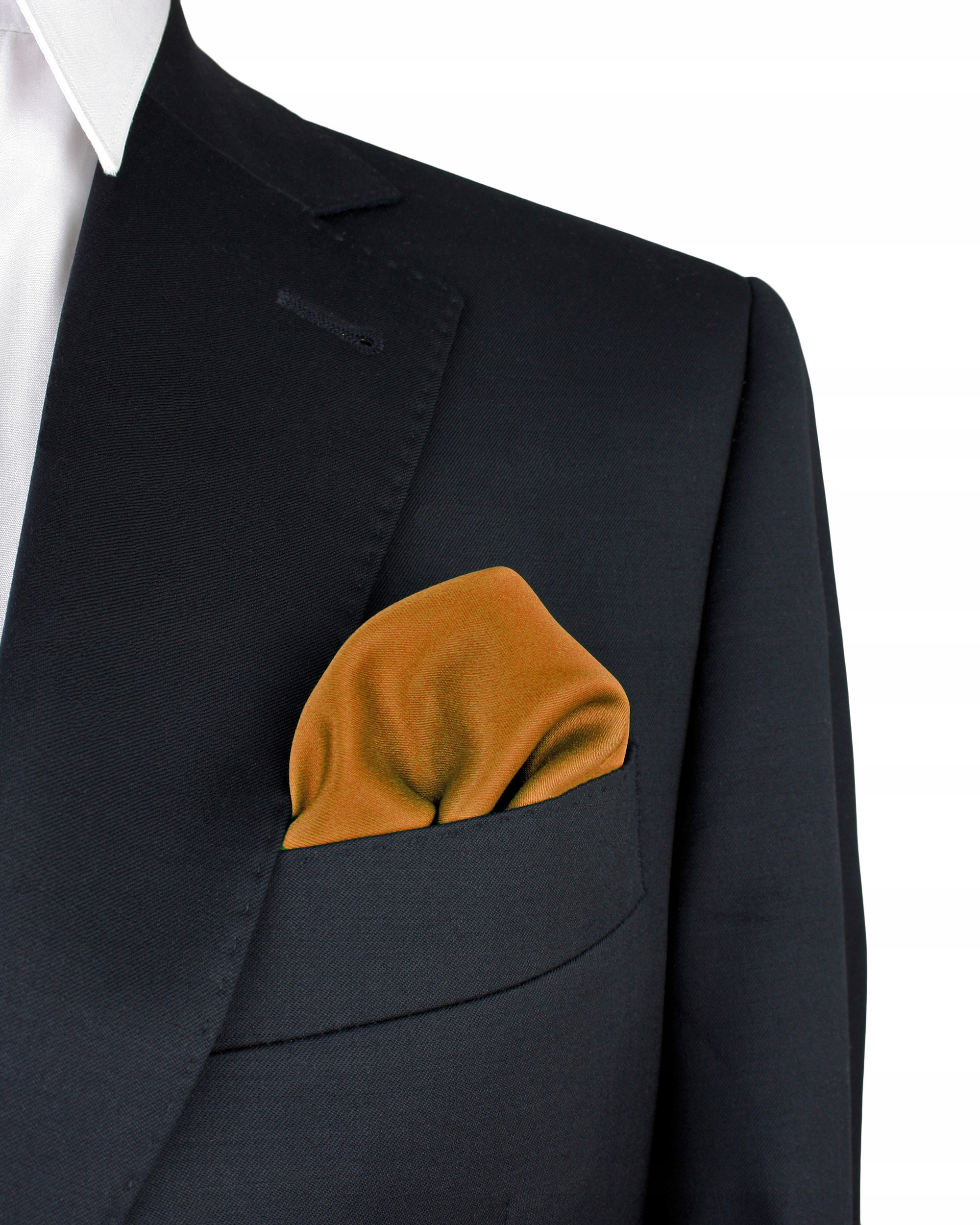 CIEMNOZŁOTA POSZETKA CHUSTKA WYPUSTKA DO MARYNARKI