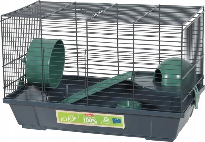 Levně Klec pro křečka Zolux Ehop 50 cm zelená
