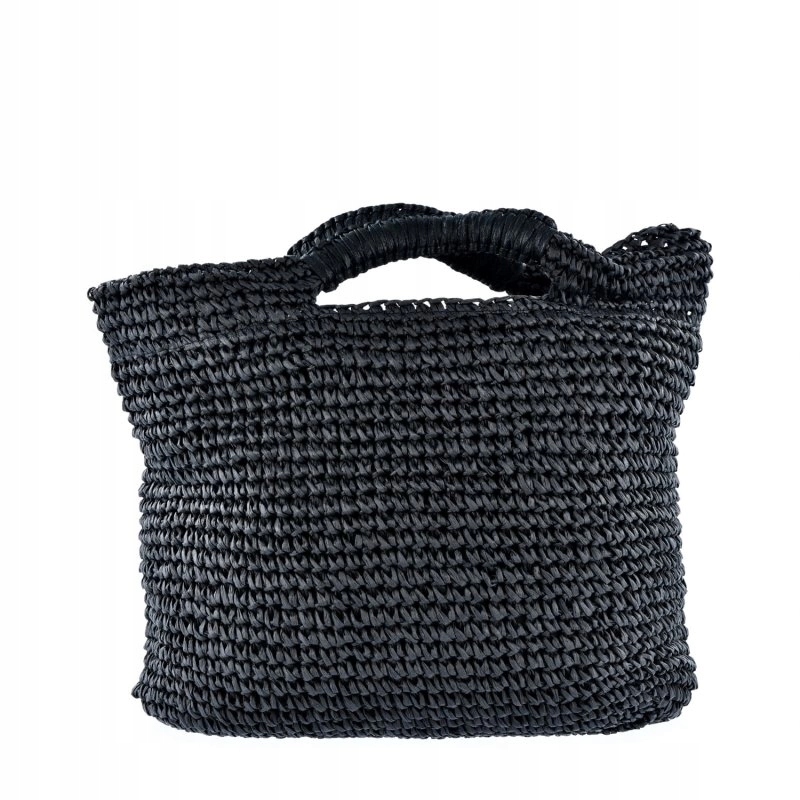 Dámská plážová kabelka big star velká pletená šedá JJ574104